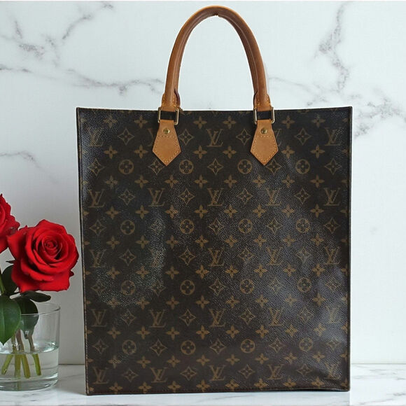 LOUIS VUITTON Authentic Monogram Sac Plat Bag - Picture 1 of 16
